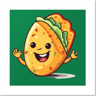 kawaii Taco cehees T-Shirt cute potatofood funny Posters and Art